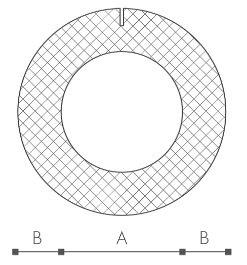 O profiel - 102-20 - 105 x 20 mm (A-B)